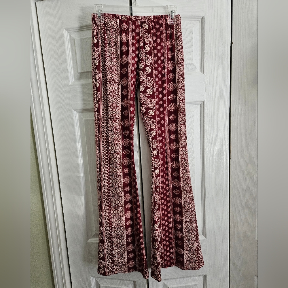 Red and white bell bottoms
